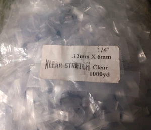 Klear-Stretch elastisch transparent unsichtbar 1/4" für Bekleidung, Dessous - 10 Yards - Bild 1 von 3