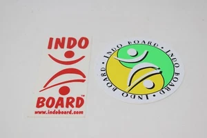 2 Indo Board Balance Trainer Skateboard Indoor Vintage Surfing STICKERS - Picture 1 of 2