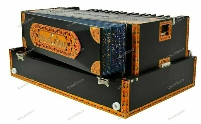 Instrumento Musical 9 Escala Cambiador 3 Cañas Negro Mate Acabado Armonio Portátil Foto 1 de 4