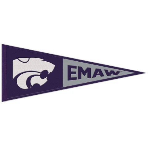 Kansas State Wildcats Wool Pennant - 13"x32" EMAW Cover
