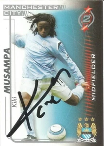 KIKI MUSAMPA SIGNED MAN CITY 2005/2006 SHOOT OUT TRADING CARD+COA - Picture 1 of 1