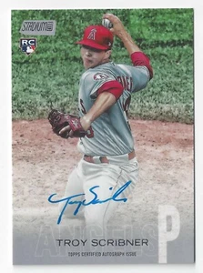 Stadium Club 2018 #SCA-TS Troy Scribner automático de radiocontrol ~ Los Angeles Angels - Imagen 1 de 2