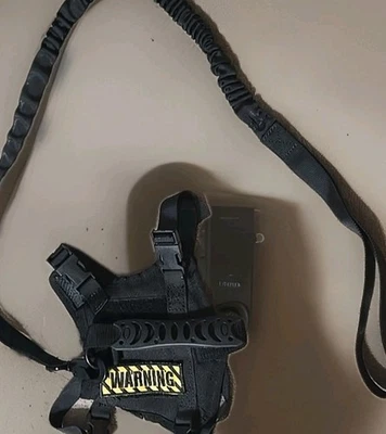 Juego de correas de arnés táctico para gato parche de advertencia gato gato grande perro pequeño cachorro Foto 1 de 4