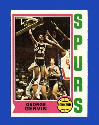 1974-75 Topps Set-Break #196 George Gervin como nuevo *GMCARDS* Foto 1 de 2