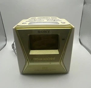 SONY Green DREAM Machine LIV FM/AM Alarm CLOCK Radio ICF-C143 Tested Works - Picture 1 of 7