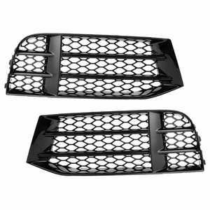 For Audi RS5 Coupe Sportback 10-16 Front Bumper Fog Light Grille Honeycomb Black - Picture 1 of 6