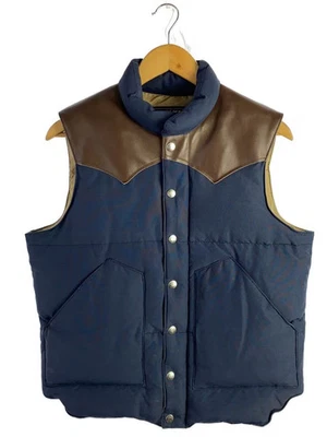 SUGAR CANE Down Vest Navy M Used - Image 1 of 4