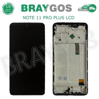 For Xiaomi Redmi Note 11 Pro Plus LCD Display Touch Screen Digitizer + Frame - Image 1 of 4