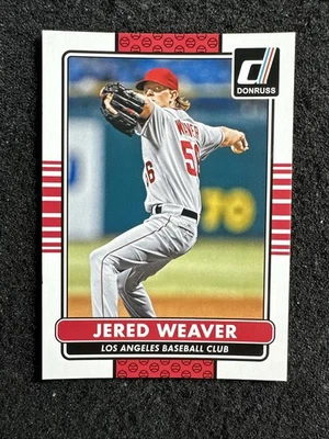 JERED WEAVER #103 2015 Donruss 棒球数量洛杉矶天使 — 第 1/2 张图片