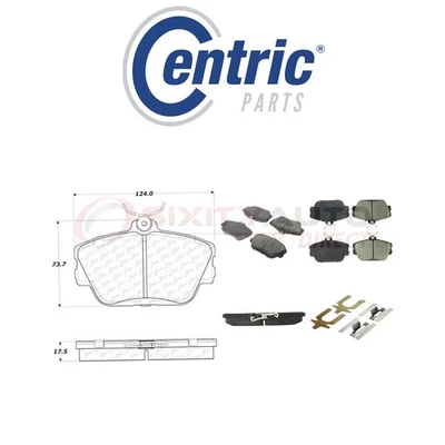 Centric Posi Quiet Ceramic Brake Pads w Shims for 1996-1997 Ford Thunderbird dk Foto 1 de 4