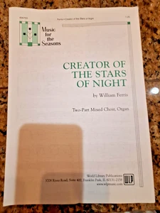 "Schöpfer der Sterne der Nacht" von William Ferris ~ Noten für Orgel / 2-teilig - Bild 1 von 3