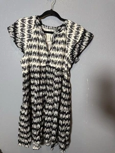 Anthropologie X McKenzie Parrott Bird Pattern Dress- Small - Picture 1 of 7