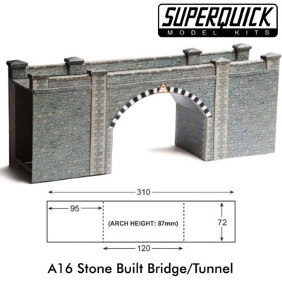 STONE BRIDGE 1:76 Scale OO HO Gauge Railways Building Series A A16 SuperQuick - Image 1 of 2