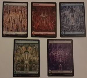 5 Full Art BASIC LAND SET 1 EACH NM/M Karlov Manor MTG Magic the Gathering - Picture 1 of 2