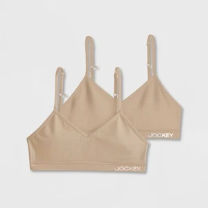 Jockey Generation Girls' 2pk Seamfree Bralette - Beige S - Picture 1 of 1