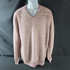 Suéter Pullover Joseph Abboud Para Hombres Cuello en V Algodón Talla XLT Granate Manga Larga - Imagen 1 de 8