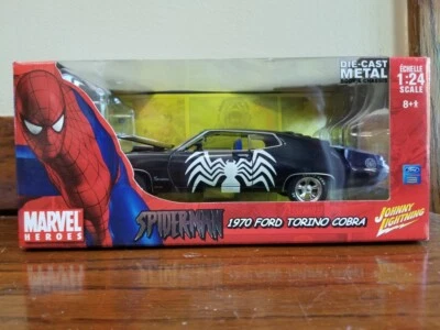 2006 Johnny Lightning 1970 Ford Torino Cobra Spider-Man - 1:24 Marvel Heroes - Image 1 of 4