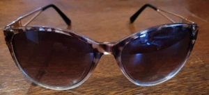 Women's ROCAWEAR Cat Eye Black and Gold Metal Frame Sunglasses - Picture 1 of 8