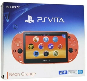 USADO PS Playstation vita Wi-Fi modelo NARANJA NEÓN con todos los artículos ZA24 JAPÓN - Imagen 1 de 9