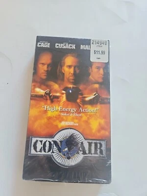 Con Air VHS Tape 1998 Nicolas Cage John Cusack John Malkovich Like New - Image 1 of 4