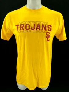 NEW California Trojans USC Champion Yellow Short Sleeve Crew Neck T-Shirt Mens L - Picture 1 of 8