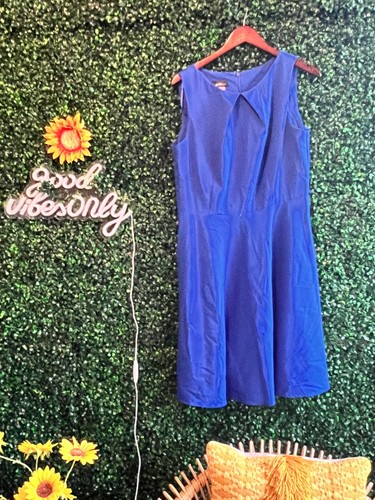 Abito tubino senza maniche JC Penny ALYX blu royal taglia 14