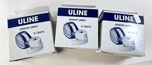 3 Boxes ~ Uline S-18475 Jewelry Labels ~ NEW - Picture 1 of 8