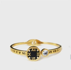 Women's Jewellery Bracelet Romen Numeral Wristlet Collet Wristband Wriststrap - Picture 1 of 5