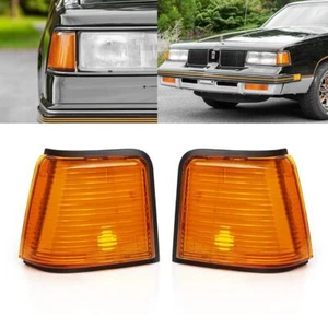 Amber Marker Lights Lens Set Fit For 1987-1988 Cutlass Supreme Calais 442 GT-350 - Picture 1 of 19