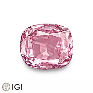 CUSCINO NATURALE NON RISCALDATO certificato IGI MADAGASCAR Padparadscha zaffiro 3,14 ct - Foto 1 di 9