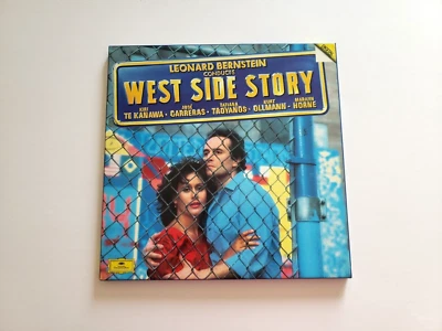 Bernstein West Side Story 1985 Box Set & Booklet  Deutsche Grammophon LP Vinyl  - Image 1 of 4