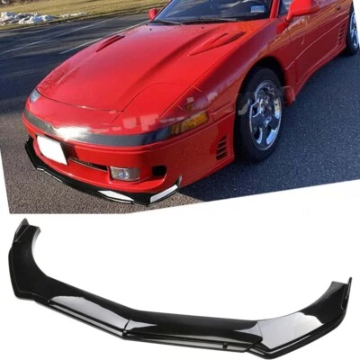 For Mitsubishi 3000GT Glossy Black Front Bumper Lip Splitter Spoiler Body Kit Foto 1 de 4