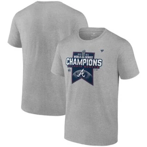 Atlanta Braves World Series Champs Locker Room Short Sleeve Shirt Mens Size S - Picture 1 of 4