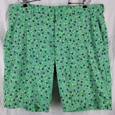 Polo Ralph Lauren Golf Shorts 36 Green All Over Floral Hybrid Swim Stretch Lined - Image 1 of 4