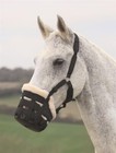 Shires Freegraze Deluxe Nylon Horse Pony Grass Grazing Muzzle Fleece Comfort