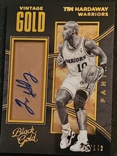 2015-16 Black Gold Tim Hardaway Auto /149! Vintage Gold Tim Hardaway Autograph 
