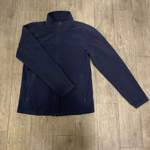 L.L. Giacca pile Bean vestibilità tradizionale donna taglia S blu navy full zip accogliente morbida - Foto 1 di 6