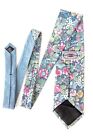 County Seat Vintage Tie _ Floral/Leaves Pattern - Blues & Pinks -100% Cotton
