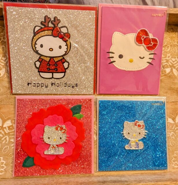 Hello Kitty and Friends Sanrio Rainbow Greeting Card by Kei Caragh