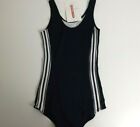 M.I.A. Costume Size M 8 10 Leotard Body Suit Navy Blue White New With Tags