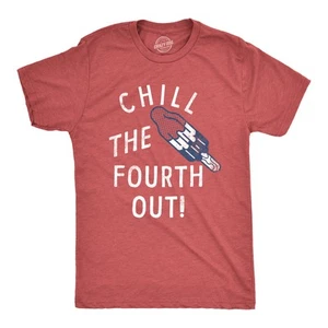 Camiseta para hombre Chill The Fourth Out divertida camiseta de broma de paleta del 4 de julio para - Imagen 1 de 7