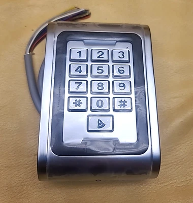 Metal RFID Keypad Access Reader – Wiegand 26/34 Output, IP68 Waterproof, 9–16VDC - Image 1 of 4