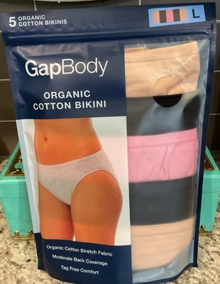 GapBody Ladies Sz L (12-14) 5pk Seamless Hipster Multi Colors Nylon/Spandex NEW - Image 1 of 4