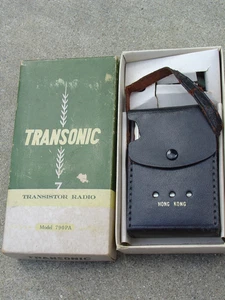 Lot radio transistor Hong Kong vintage Broadmoor et Transonic en boite ne fonctionne pas - Photo 1/19