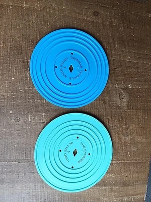 2 Replacement Records for Vtg Fisher Price Music Box Record Player #5 & #2 Blue - Image 1 of 4