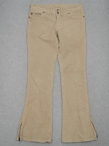 OA01457 ***ABERCROMBIE*** VAQUEROS ACAMPANADOS MUJER FINO PANA BALLENA JUVENIL talla 14 BEIGE - Imagen 1 de 5