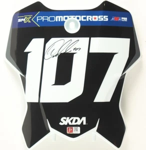 Mikkel Haarup Signed Race Issued Motocross #107 Bike Number Plate (PA) - Picture 1 of 2