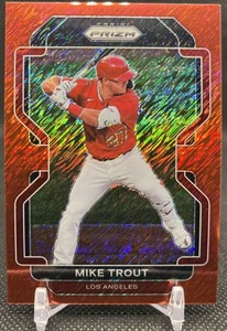 Prizm MIKE TROUT 2022 Red Shimmer /7 colori abbinati! - Los Angeles Angels (SSP) - Foto 1 di 2