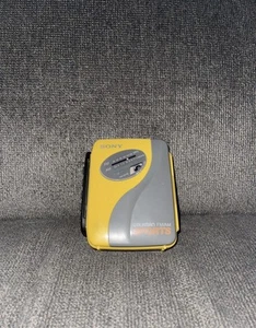 Vintage Sony Walkman Sports WM-FS397 Yellow Gray Cassette Player FM AM Japan - Picture 1 of 4