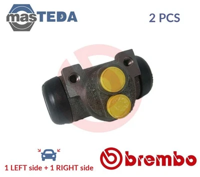 A 12 577 DRUM WHEEL BRAKE CYLINDER PAIR REAR BREMBO 2PCS FOR DAIHATSU HIJET - Image 1 of 4